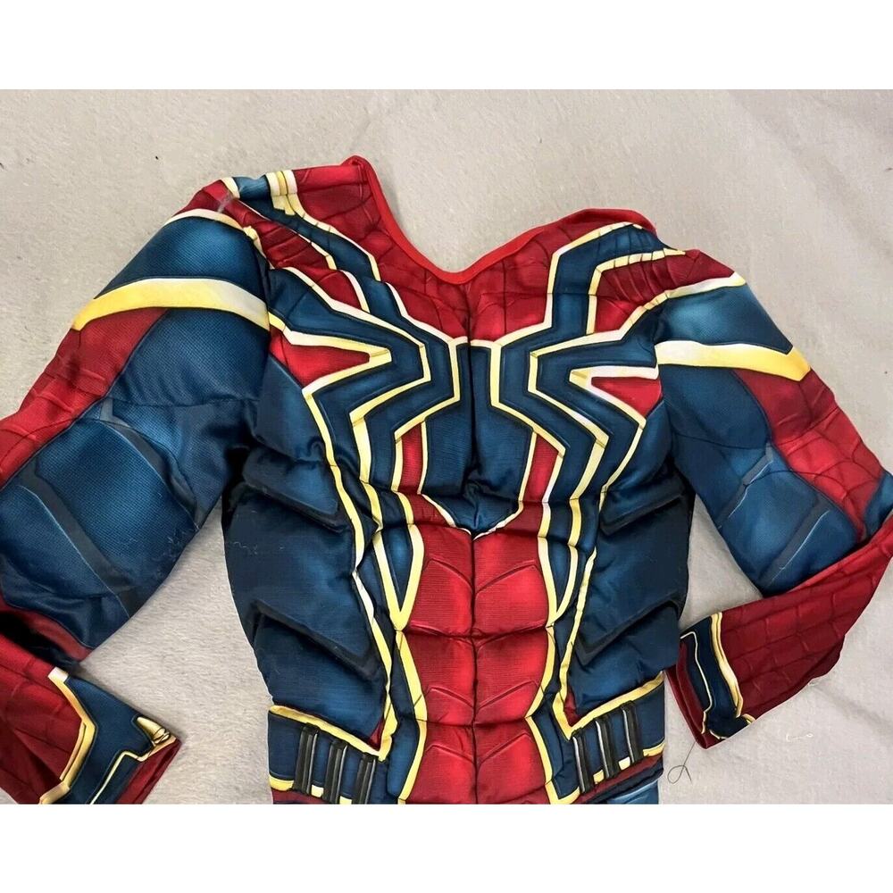 Spiderman Children's Halloween Costume Size Large Marvel Deluxe Padded One Piece